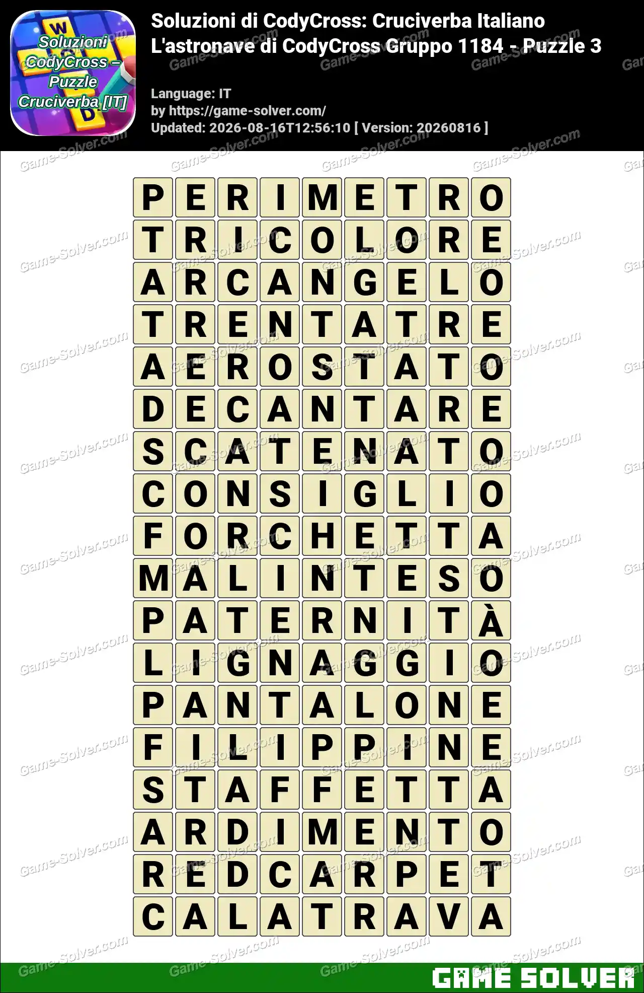 Soluzioni di CodyCross: Cruciverba Italiano L’astronave di CodyCross Gruppo 1184 – Puzzle 3